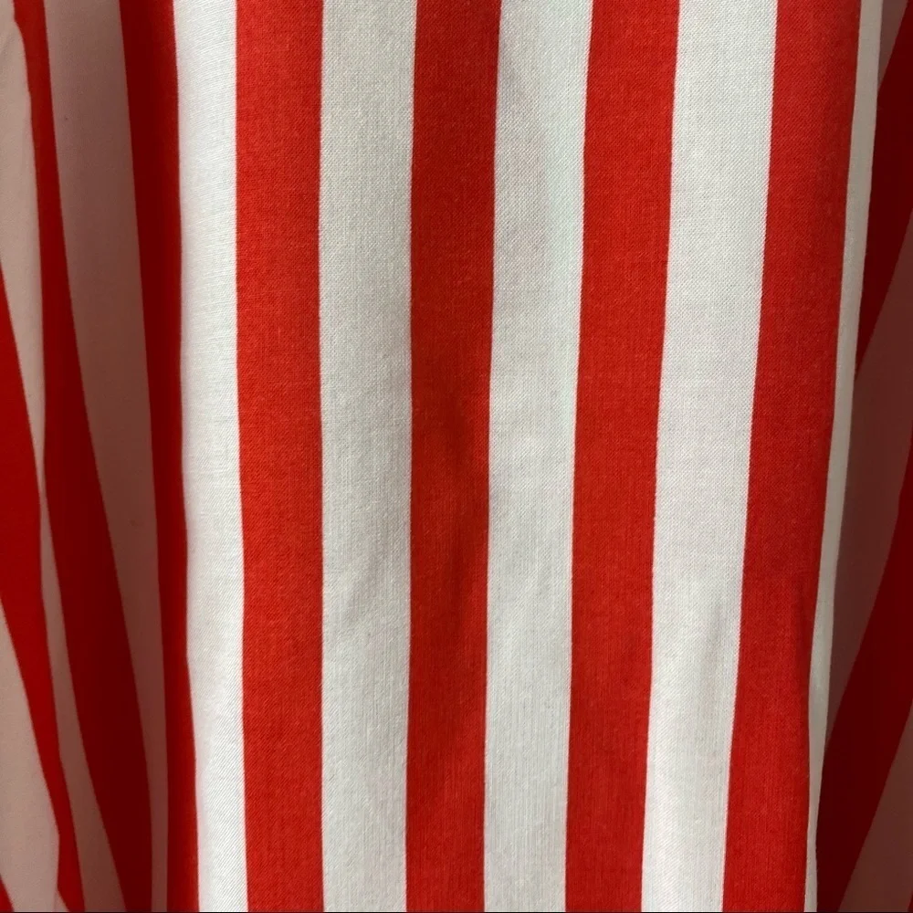 Divided. Hi/Low. Top. Red/White. Stripes Sz 4. - Picture 4 of 9